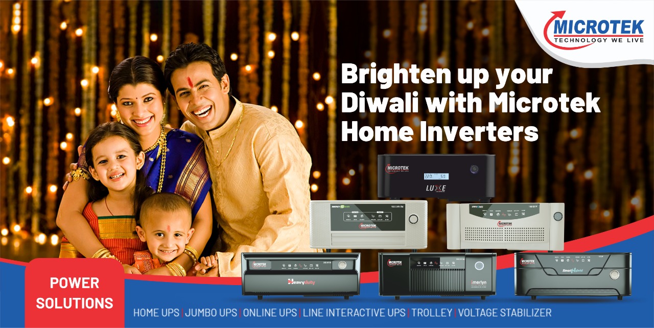 Brighten up your Diwali with Microtek Home Inverters