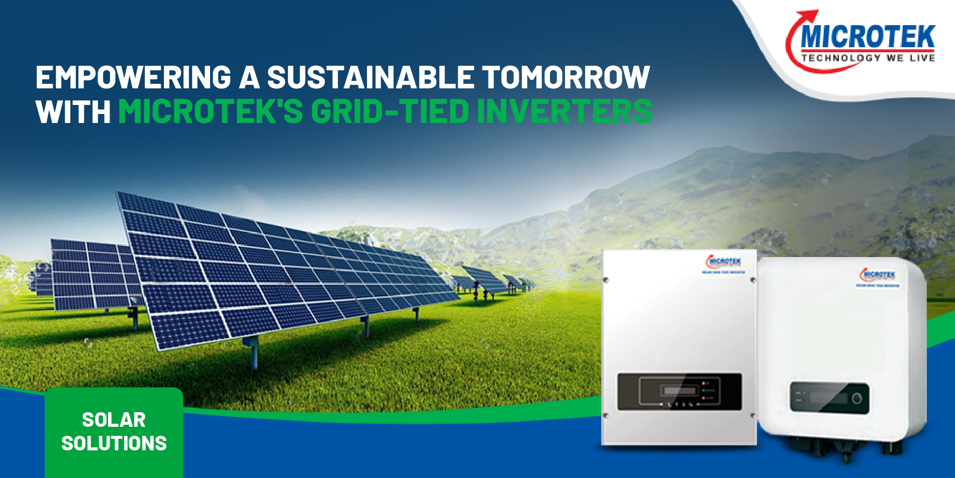 Empowering a Sustainable Tomorrow with Microtek’s Grid-Tied Inverters